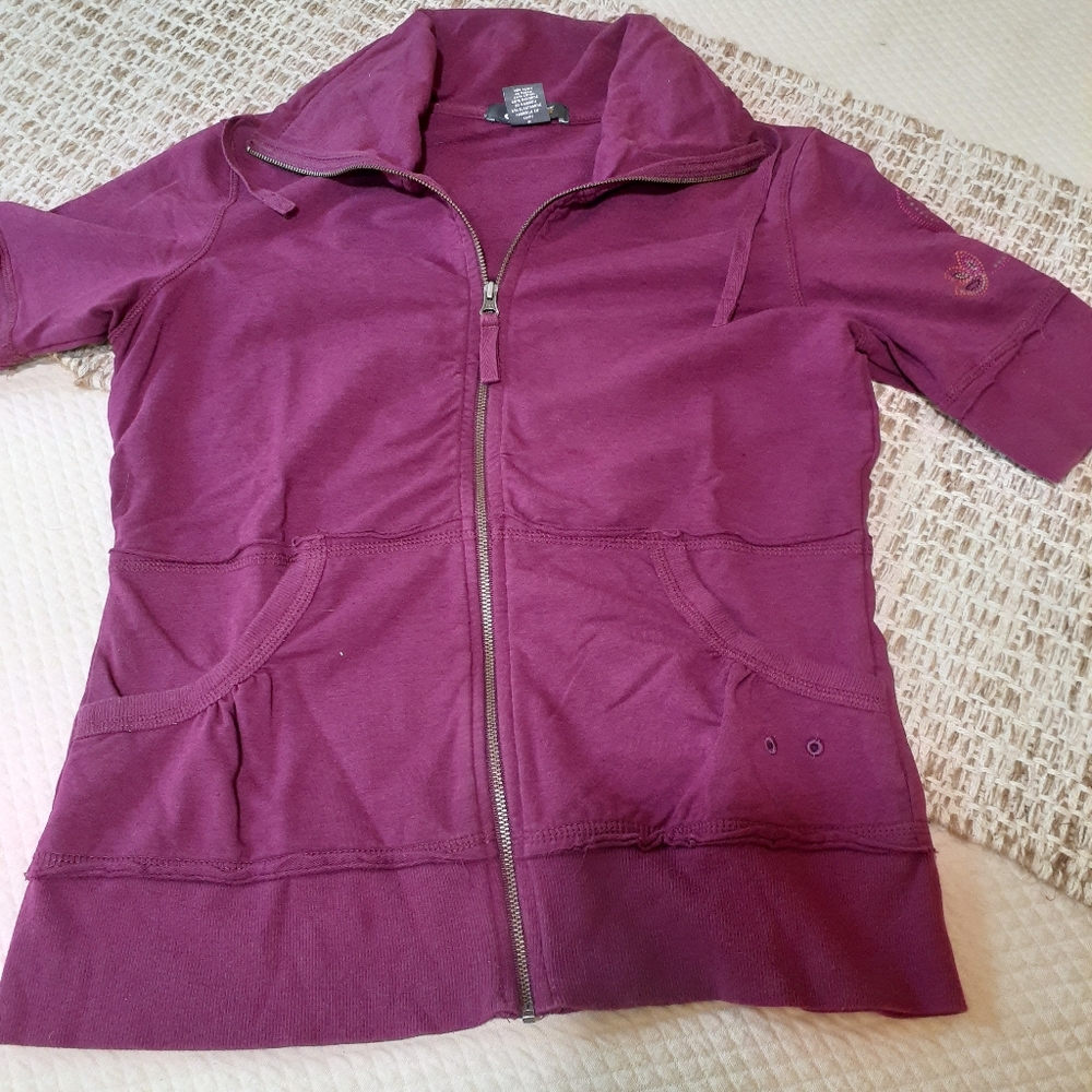 Eddie Bauer Short Sleeve Zip Up